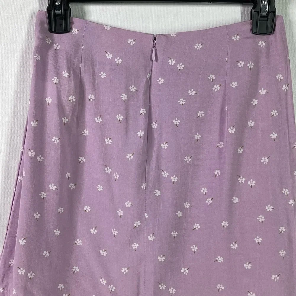NWT Aeropostale Button Front Floral Mini Skirt - XS